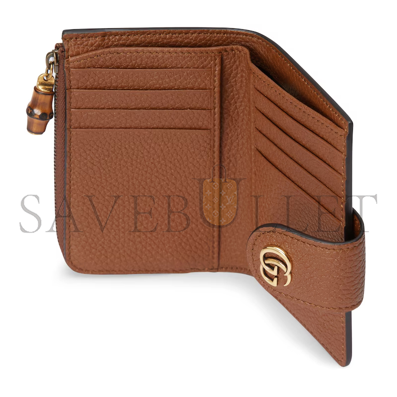 Gvc*1 medium double g wallet with bamboo 739498 (13*8.5*2cm)